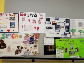 1st Grade IB Projects hall